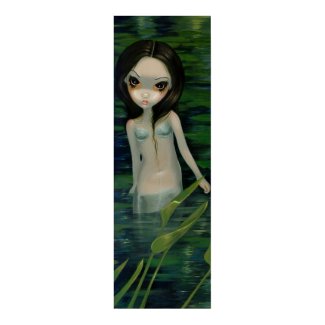 A Mermaid Emerges gothic fantasy Art Print print