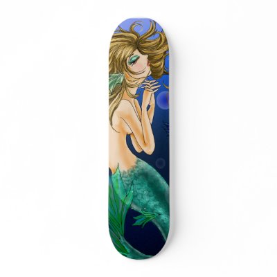 A Mermaid's Prayer Skateboard by lunafae