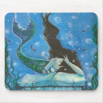 A Mermaid's Tale Mousepad by katerinaart A Mermaid's Tale Mousepad