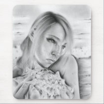 A Mermaid's Tears Mousepad by katerinaart A Mermaid's Tears Mousepad
