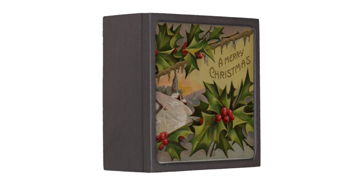 A Merry Christmas Jewelry Box Zazzle
