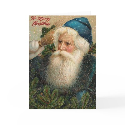 A Merry Christmas Old St. Nick Card by vintagegiftmall