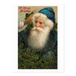 A Merry Christmas Old St. Nick Card Postcard