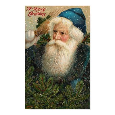 A Merry Christmas Old St. Nick Card posters