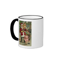 A Merry Christmas Santa and Children Coffee Mug