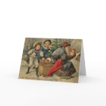 A Merry Christmas Santa with Boys