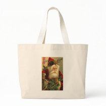 A Merry Christmas Vintage Santa Bag