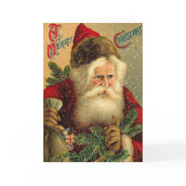 A Merry Christmas Vintage Santa Cards