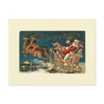 A Merry Christmas Vintage Santa postcards by VintageHolidays A Merry Christmas Vintage Santa postcards
