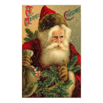 A Merry Christmas Vintage Santa posters by vintagegiftmall A Merry Christmas Vintage Santa posters