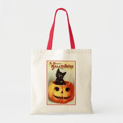 A Merry Halloween Canvas Bags