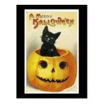 A Merry Haloween Kitten Post Cards