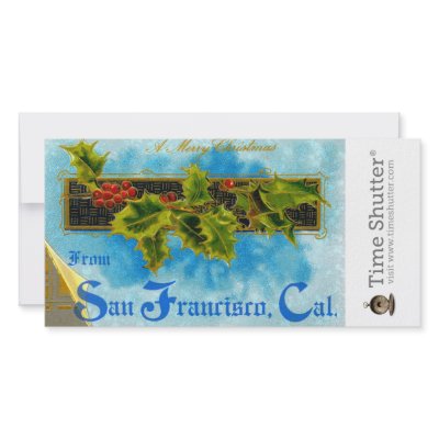 A Merry X'mas from San Francisco Photo Card Template by timeshutter
