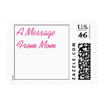 A Message From Mom Postage Stamps