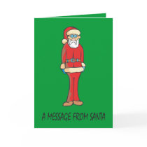 A MESSAGE FROM SANTA cards by Tragetees A MESSAGE FROM SANTA cards
