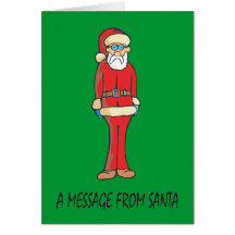 A MESSAGE FROM SANTA CARD