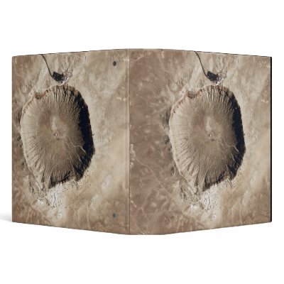 A meteorite impact crater 3 ring binder by stocktrek