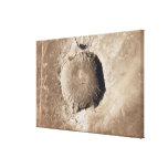 A meteorite impact crater stretched canvas prints