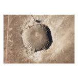 A meteorite impact crater