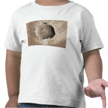 A meteorite impact crater t-shirts
