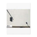 A meter makes a move on a stop light. postcards