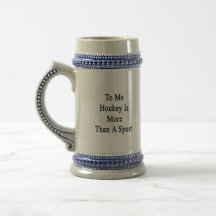A mí el hockey es más que un deporte tazas de café