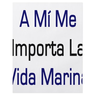 A Mi Me Importa La Vida Marina Custom Flyer by Supernova23