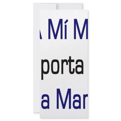 A Mi Me Importa La Vida Marina Full Color Rack Card by Supernova23