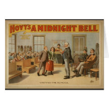 A Midnight Bell, 'Visiting the School' Retro Theat Greeting Card