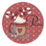 A Military Christmas Round Sticker