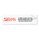 A million people attended Obama's inauguration