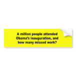 A million people attended Obama's inauguration