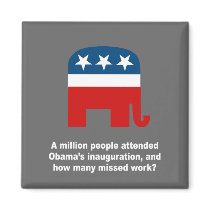 A million people attended Obama's inauguration magnets