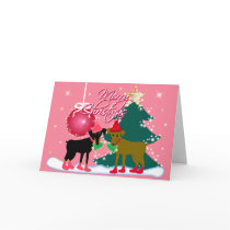 A Min Pin Christmas cards