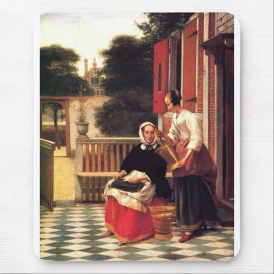 A Mistress And Her Servant Mouse Pads by FineArtBoutique