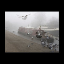 A Misty Day In Notting Hill postcards