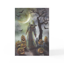 A misty walk at Halloween. Greeting Card