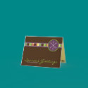 A Modern Plum & Chocolate Christmas Card by traci_designs A Modern Plum & Chocolate Christmas Card