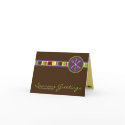 A Modern Plum & Chocolate Christmas Card