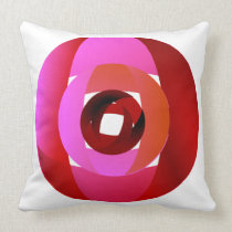 A Modern Rose Throw Pillow pillows