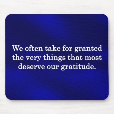 A Moment for Thanks Mousepads by inspiredbygenius