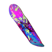 A Monogram A All "A"s Text Letter A Custom Skateboard