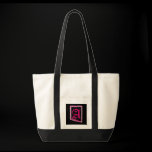 " A "  MONOGRAM CANVAS BAG.