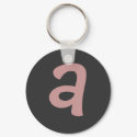 "A" monogram key chain keychains by rubymonkey "A" monogram key chain keychains