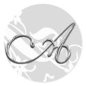 A Monogram Letter Wedding Envelope Seal Sticker