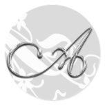 A Monogram Letter Wedding Envelope Seal Sticker