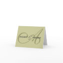 "A" monogram notecard - personalize first names