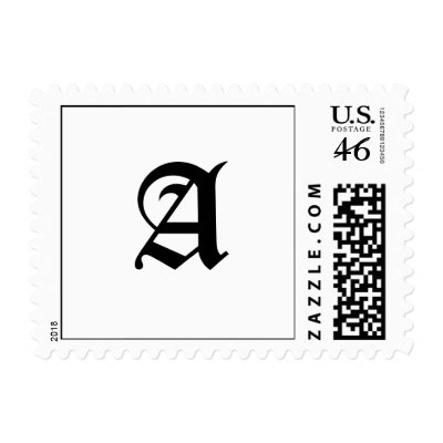 A Monogram Wedding Postage Stamp