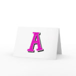 "A" Monogramed Dotty Stationary cards