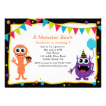 A Monster Bash Kids Birthday Invitation